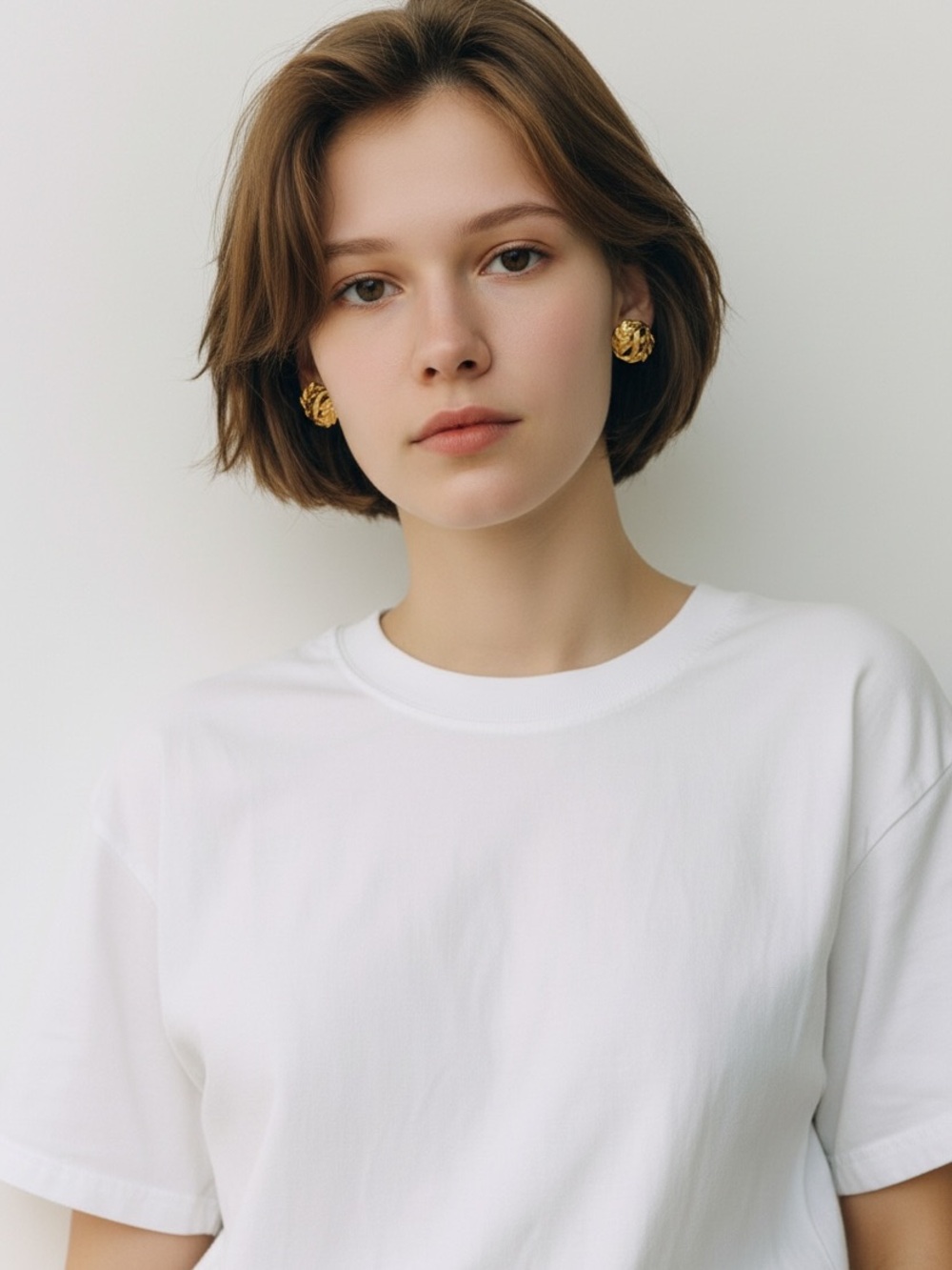 Napier Gold Leaf Cluster earrings NWT